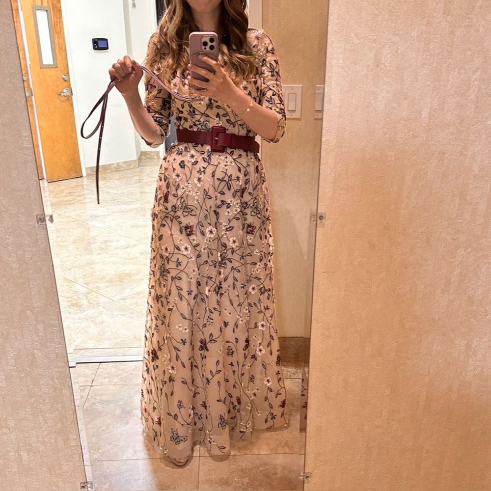 Floral Embroidered Maxi Dress